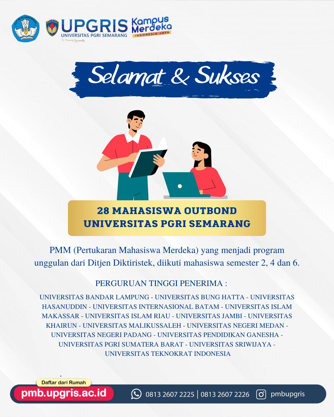 28 Mahasiswa Outbond  Universitas PGRI Semarang