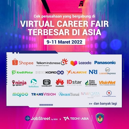  Virtual Career Fair terbesar di Asia ! 
